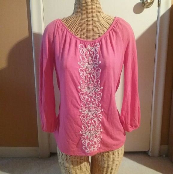 Apt. 9 Beaded Embroidered Top
