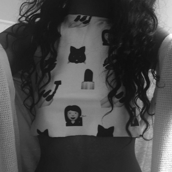 Blvck Kitty Crop Top - Picture 1 of 3