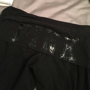 Black Victoria Secret yoga pants