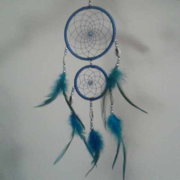 Beautiful Blue Dreamcatcher with Shells