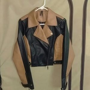 Faux leather jacket