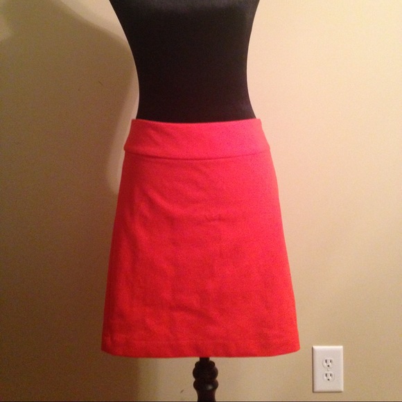 Orange Pencil Skirt