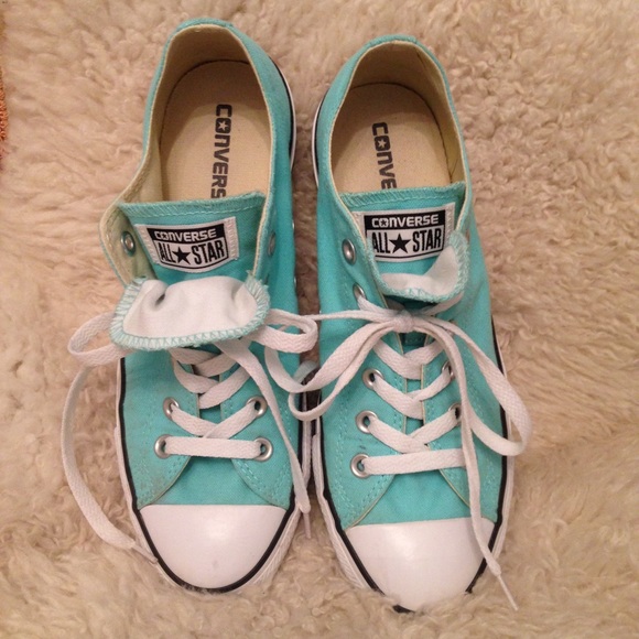 Converse Shoes - Tiffany blue Converse sneakers