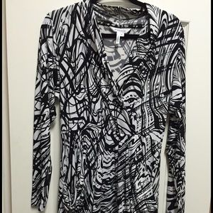 BCBG black & white short dress