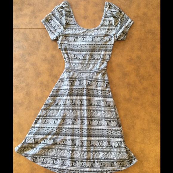 Cute Elephant Print Dress