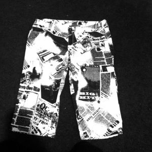 Newspaper cropped jeans