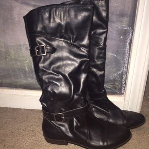 Black leather boots!