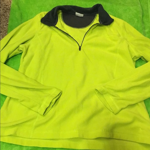 Lime green running jacket