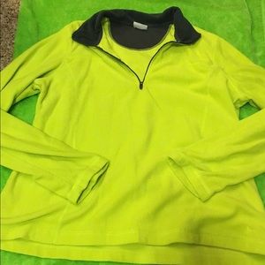Lime green running jacket
