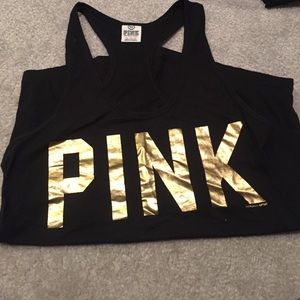 Black and gold Victoria's Secret tank size XS