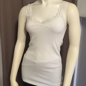 AE Cream Lace Tank