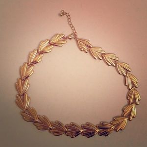 Gold plated choker