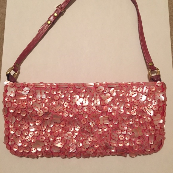 Chan Luu Pink Silk Capiz Mother of Pearl Buttons