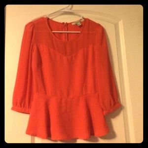 Beautiful coral blouse