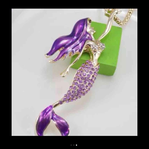 NEW Purple Mermaid Necklace - Picture 3 of 3