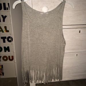 Grey Fringe tank