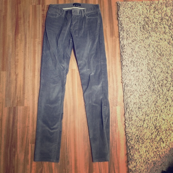 Banana Republic Skinny Gray Corduroy Pant