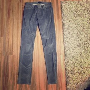 Banana Republic Skinny Gray Corduroy Pant