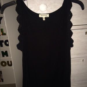 Black lace tank