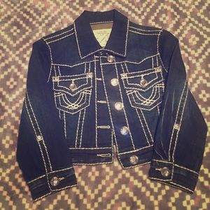 LA Idol Bling Crop Jean Jacket