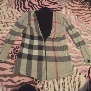 Burberry Reversible Cardigan.