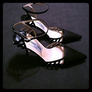 Jimmy Choo satin formal heels 35.5