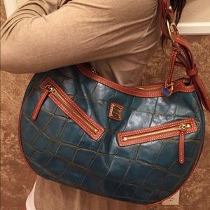 Authentic Dooney & Bourke Large Hobo Shoulder Bag