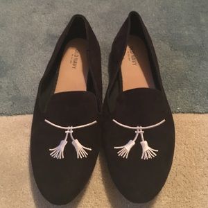 Black Embellished Loafers