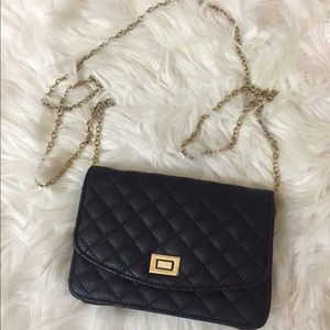 Mini black crossbody purse