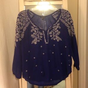 Blue American Eagle blouse