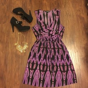 Purple geometric dress