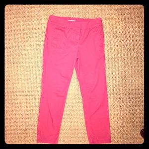 LOFT Skinny Cropped Chinos- Marisa Fit - Cranberry