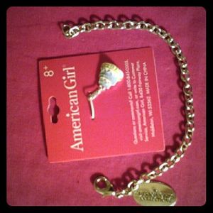 American Girl silver charm bracelet