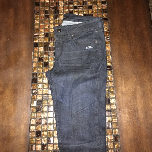 Dark denim skinny jeans