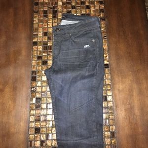 Dark denim skinny jeans