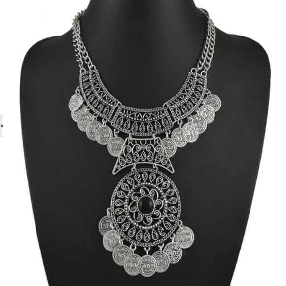 Boho Coin Necklace - Picture 2 of 4