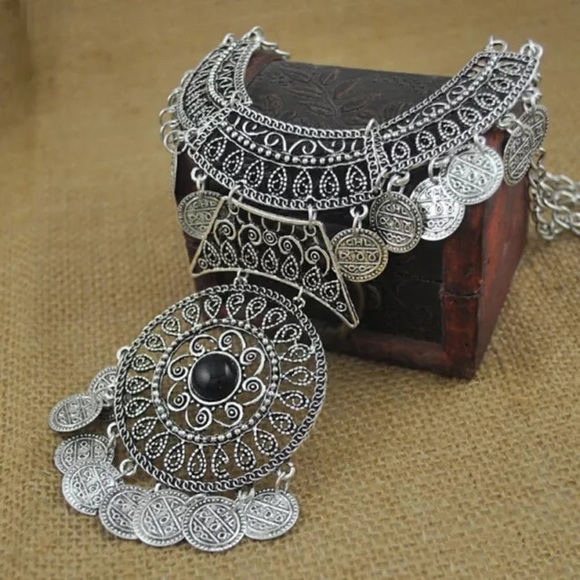 Boho Coin Necklace - Picture 3 of 4