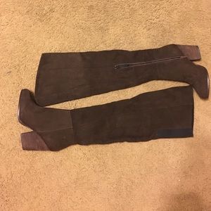 suede over the knee boots!