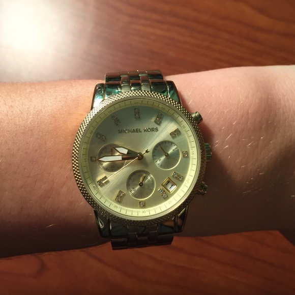 Gold Michael Kohrs Watch