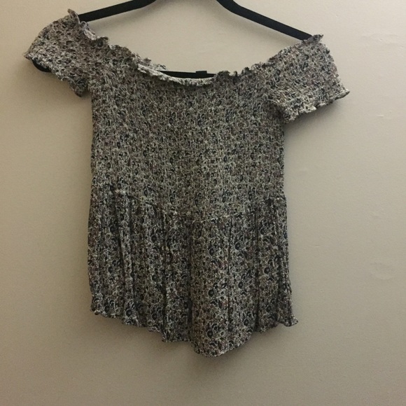 Off the shoulder floral top