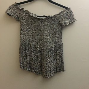 Off the shoulder floral top