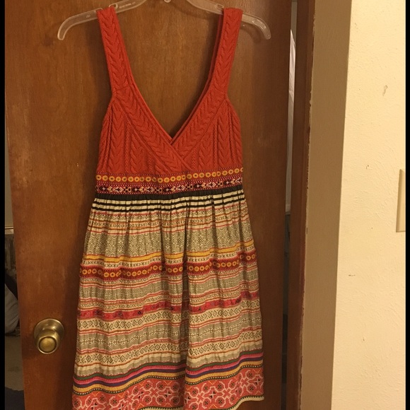 Free People multi color Embroidered Dress!!