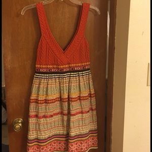 Free People multi color Embroidered Dress!!
