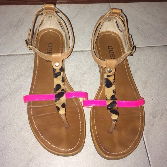 Guess Sandals Hot Pink