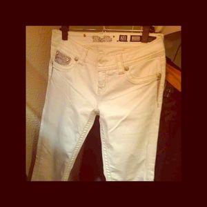 White MISS ME skinny jeans