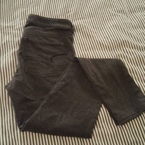 Anerican Eagle Charcoal Gray Jeggings