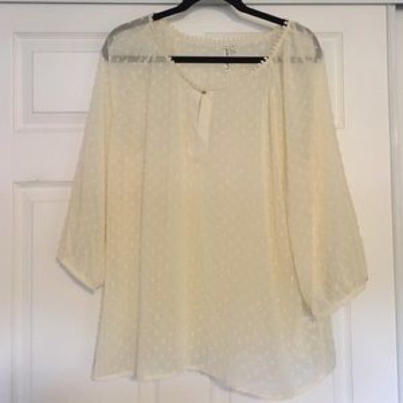 Creme colored blouse