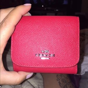 Coach true red wallet