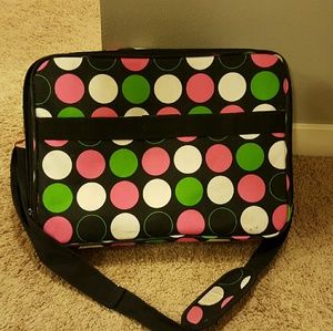 Polka Dot Laptop Bag / Briefcase