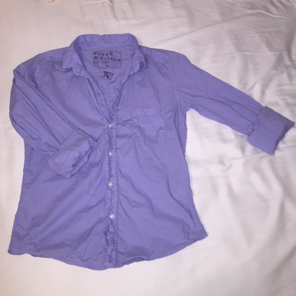 Frank and Eileen lavender button down top